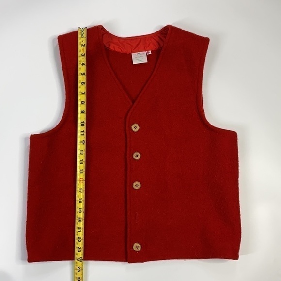 Custom Designs by Susan Shurke Ely, Minnesota Red Wool Vest XL - Picture 8 of 13